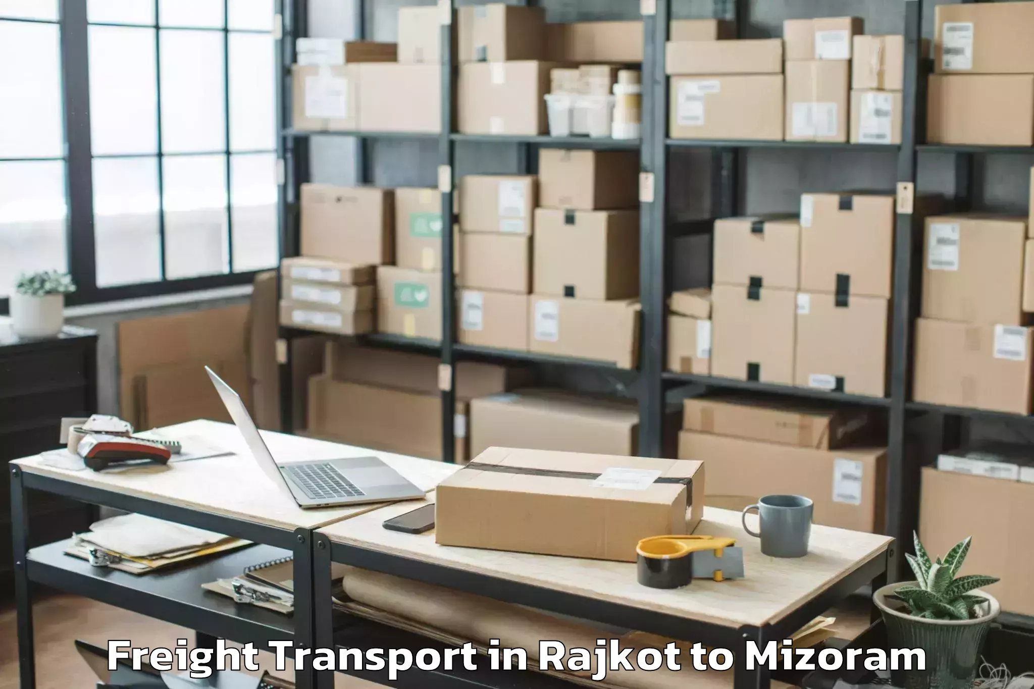 Leading Rajkot to Darlawn Freight Transport Provider